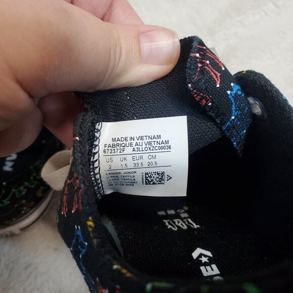 Converse All Star Black‎ Star Animal Constellation Unisex Boy Shoes Sneakers 2 - Picture 11 of 11